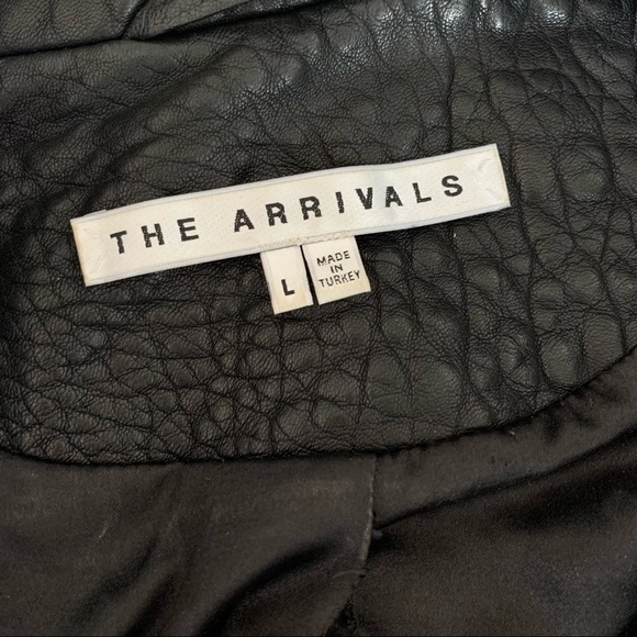 Rainier Leather Moto Biker Jacket by The Arrivals NWOT - Picture 6 of 6